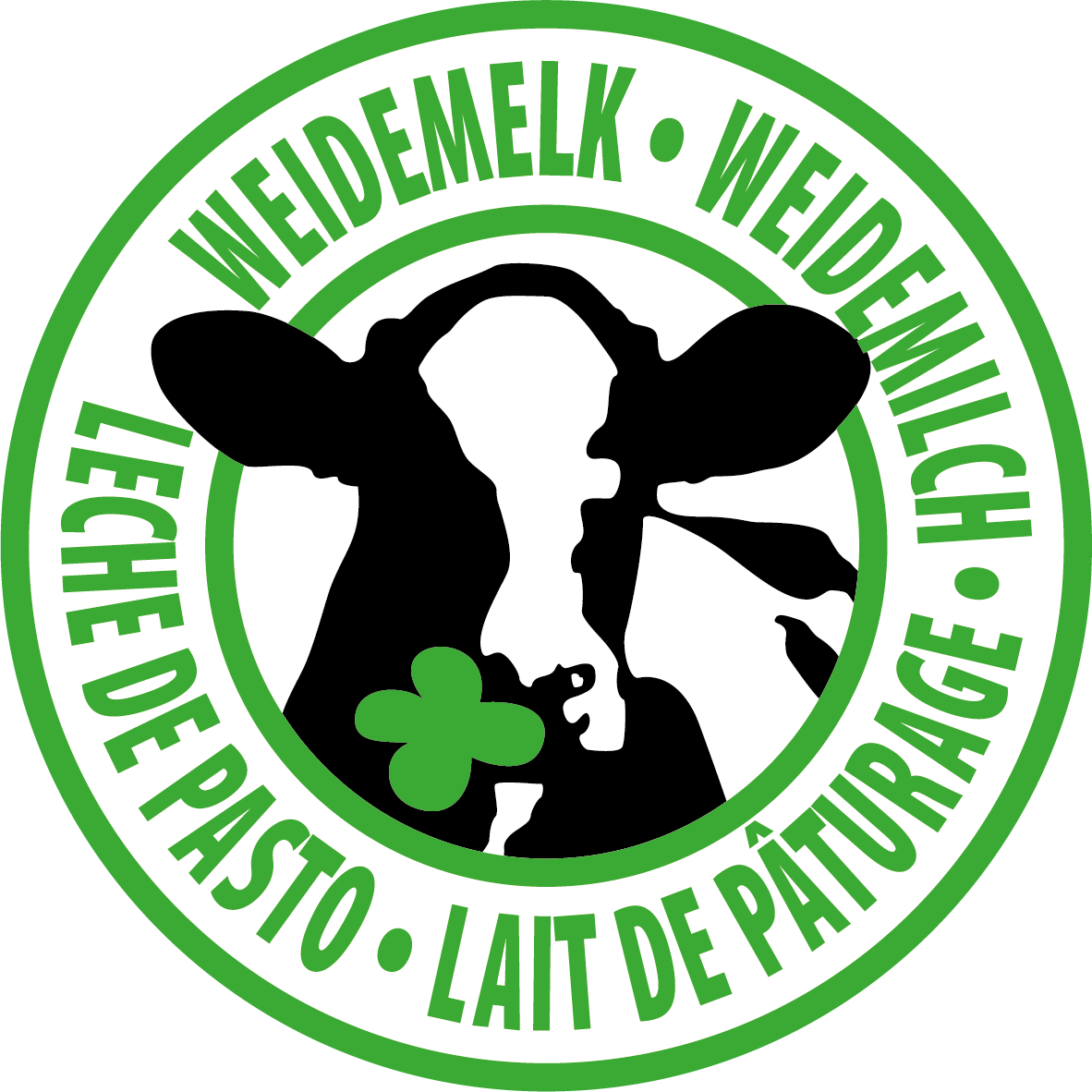 NL DE FR ES Weidemelk Weidemilch Lait de Paturage Leche de Pasto